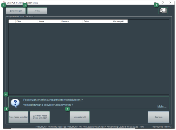Software das erste Mal gestartet - und jetzt?